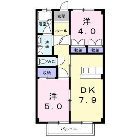 ヴィラグリーンの物件間取画像